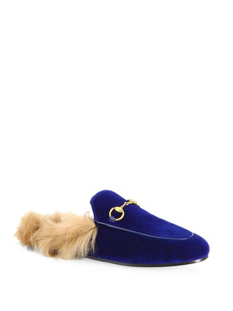 gucci mules for sale|gucci velvet mules with fur.